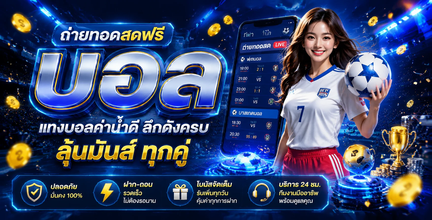 แทงบอลเว็บตรง ราคาน้ำดี บอลสดทุกลีก CASPER789